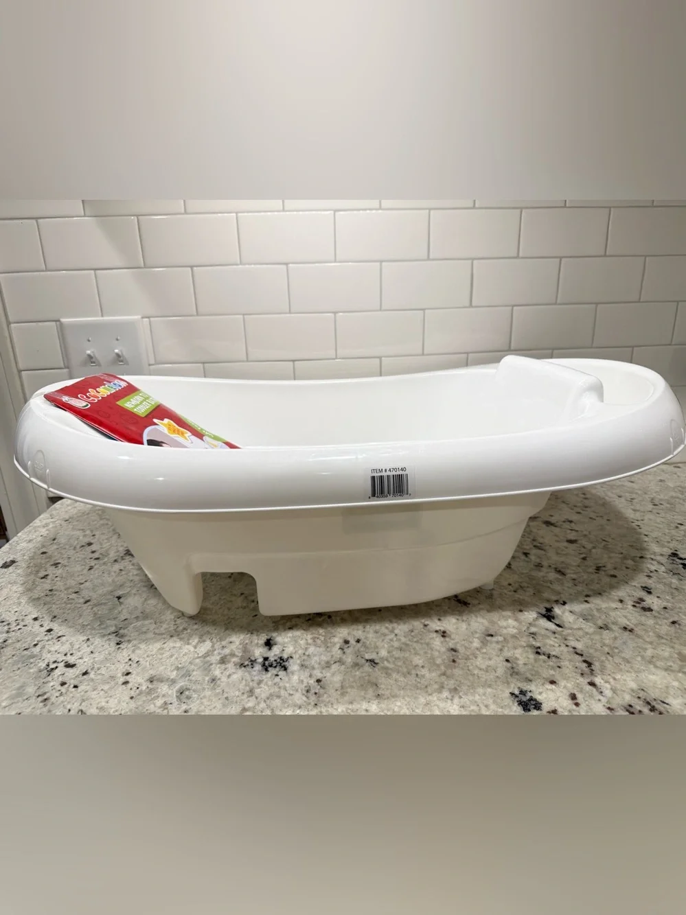 CoComelon 0-24 Month 3-in-1 Baby Bathtub W/Removable Sling, Drain and Storage